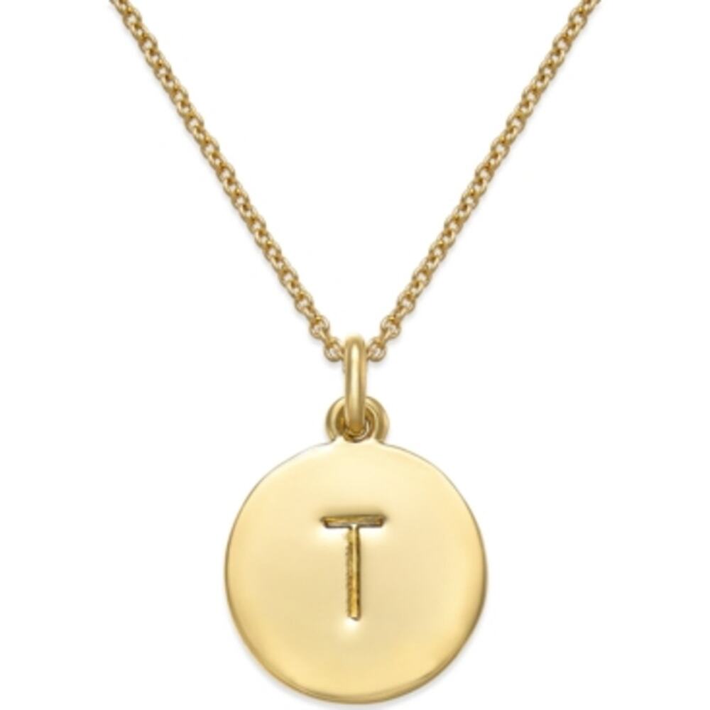 NWT kate spade Womens new york Initial Pendant, T Gold, One Size